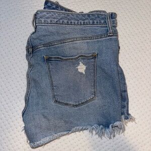 Universal Thread Women's Light Blue Distressed Jean Shorts